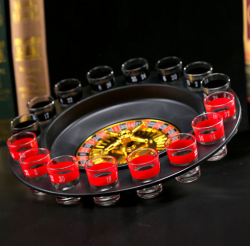 Game turntable drinking glass