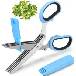 Multi-layer scallion and vegetable scissors