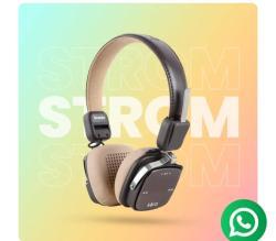 Kora Strom Bluetooth Headphones -Brown