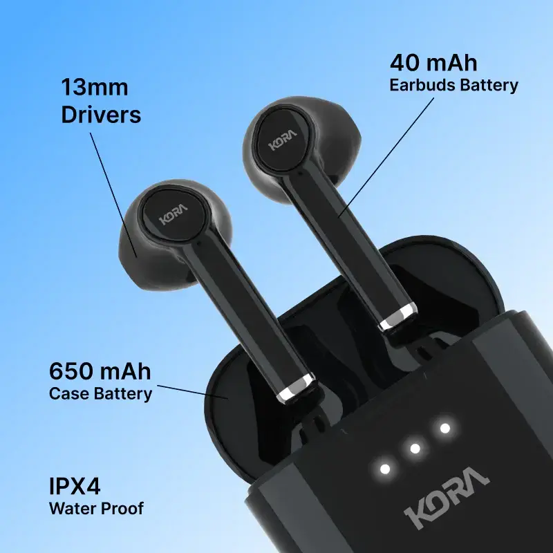 Kora Novapods Wireless 5.0 Earbuds, Type C