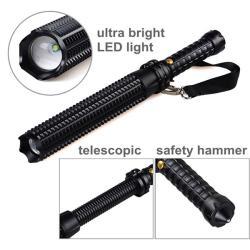 Retractable mace flashlight