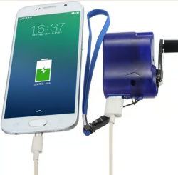 Hand crank charger