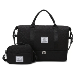 Large capacity dry and wet  travel bag-Black(L&S)