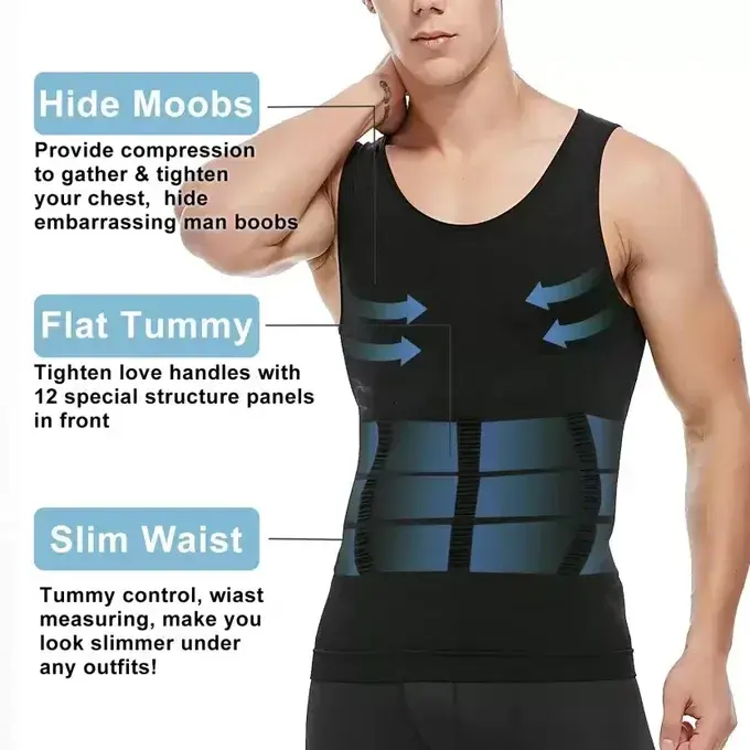 Seamless sleeveless for men (2XL)