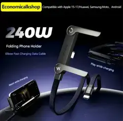2-in-1 Invisible Holder Charger Cable