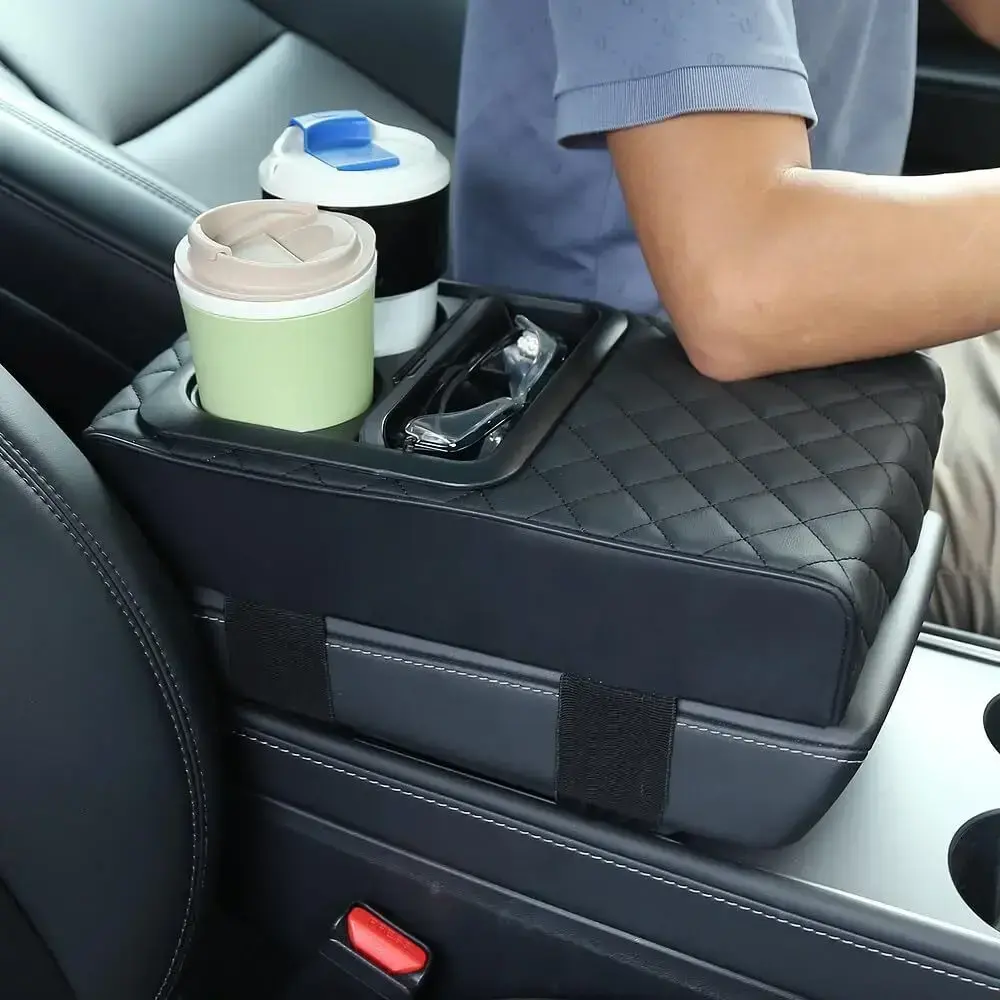 Multifunctional car armrest cushion