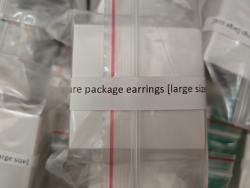 Square stud earrings - one carat