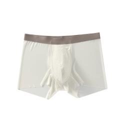Mens silk underwear (Moonlight White) L