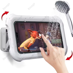 Bathroom waterproof phone holder