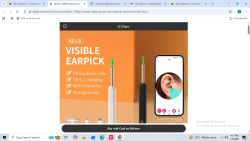 VISUAL EARPICK WITH CAMERA