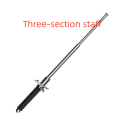Three-section staff