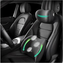 Car headrest + lumbar support