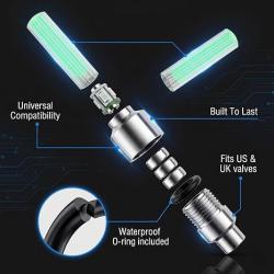 LED Wheel Lights - Green