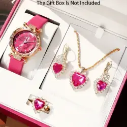 Womens pink watch set