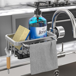 Faucet storage rack