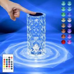 Rose Crystal Table Lamp